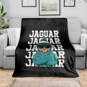 Jaguar Lover Throw Blanket JJF Football Fan Game Day TS11 Print Your Wear