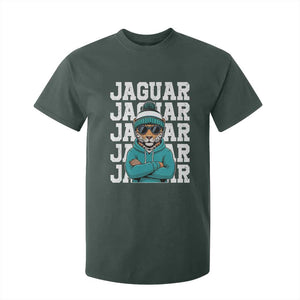 Jaguar Lover T Shirt For Kid JJF Football Fan Game Day TS11 Dark Forest Green Print Your Wear