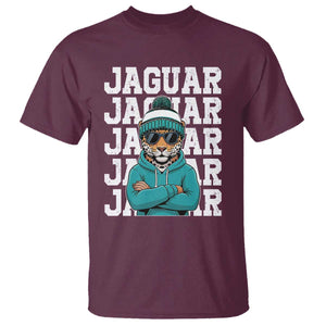 Jaguar Lover T Shirt JJF Football Fan Game Day TS11 Maroon Print Your Wear