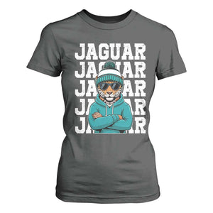 Jaguar Lover T Shirt For Women JJF Football Fan Game Day TS11 Dark Heather Print Your Wear