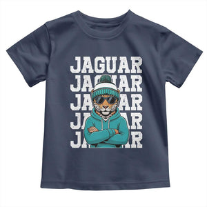 Jaguar Lover Toddler T Shirt JJF Football Fan Game Day TS11 Navy Print Your Wear