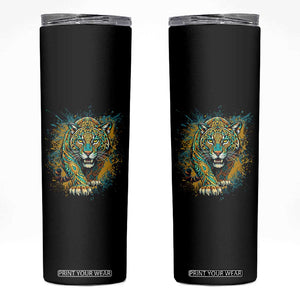 Mandala Spiritual Jaguar Zen Art Skinny Tumbler TS11 Black Print Your Wear