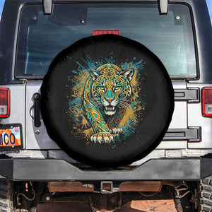 Mandala Spiritual Jaguar Zen Art Spare Tire Cover TS11 No hole Black Print Your Wear