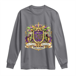 The Original Mardi Gras Mobile Alabama Since 1703 Long Sleeve Shirt Funny Carnival TS11 Charcoal Print Your Wear