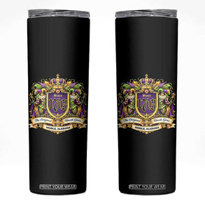 The Original Mardi Gras Mobile Alabama Since 1703 Skinny Tumbler Funny Carnival TS11 Black Print Your Wear