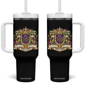 The Original Mardi Gras Mobile Alabama Since 1703 Tumbler With Handle Funny Carnival TS11 One Size: 40 oz Black Print Your Wear