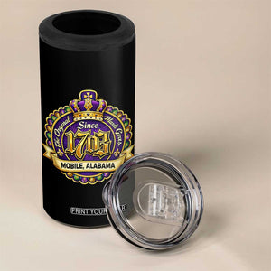 The Original Mardi Gras Mobile Alabama Since 1703 4 in 1 Can Cooler Tumbler TS11 Print Your Wear