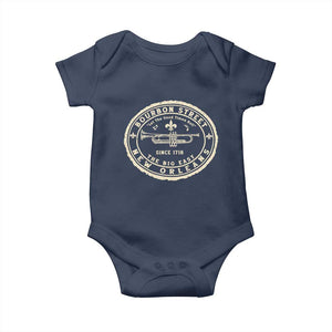 New Orleans Bourbon Street The Big Easy Baby Onesie Let The Good Times Roll TS11 Navy Print Your Wear