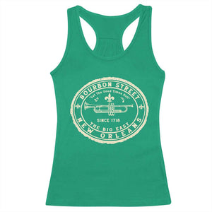 New Orleans Bourbon Street The Big Easy Racerback Tank Top Let The Good Times Roll TS11 Irish Green Print Your Wear