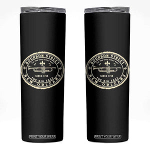 New Orleans Bourbon Street The Big Easy Skinny Tumbler Let The Good Times Roll TS11 Black Print Your Wear