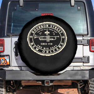 New Orleans Bourbon Street The Big Easy Spare Tire Cover Let The Good Times Roll TS11 No hole Black Print Your Wear