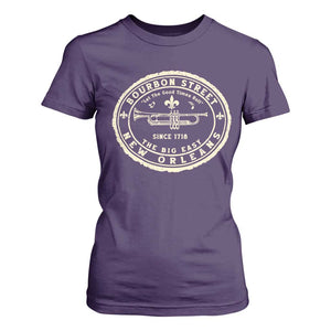 New Orleans Bourbon Street The Big Easy T Shirt For Women Let The Good Times Roll TS11 Purple Print Your Wear