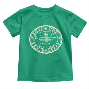 New Orleans Bourbon Street The Big Easy Toddler T Shirt Let The Good Times Roll TS11 Irish Green Print Your Wear