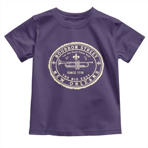 New Orleans Bourbon Street The Big Easy Toddler T Shirt Let The Good Times Roll TS11 Purple Print Your Wear