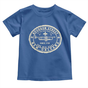 New Orleans Bourbon Street The Big Easy Toddler T Shirt Let The Good Times Roll TS11 Royal Blue Print Your Wear