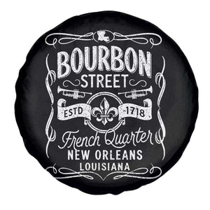 Bourbon Street French Quarter New Orleans Vintage Scrollwork Spare Tire Cover TS11 Print Your Wear