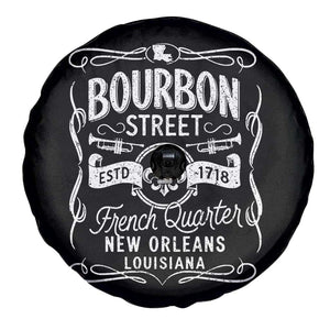 Bourbon Street French Quarter New Orleans Vintage Scrollwork Spare Tire Cover TS11 Print Your Wear