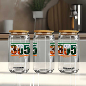 305 Miami Glass Can Area Code Florida FL Vintage Palm Trees TS11 Print Your Wear