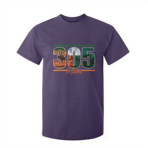 305 Miami T Shirt For Kid Area Code Florida FL Vintage Palm Trees TS11 Purple Print Your Wear