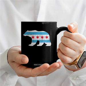 Vintage Chicago Flag Illinois State Bear Lover Coffee Mug TS11 Print Your Wear