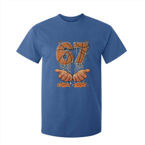 Basketball 67 Six Seven Funny Gen Alpha Meme Drip T Shirt For Kid TS11 Royal Blue Print Your Wear
