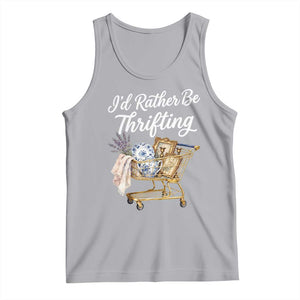 I Would Rather Be Thrifting Tank Top Funny Shopping Quote Vintage Hunter TS11 Athletic Heather Print Your Wear