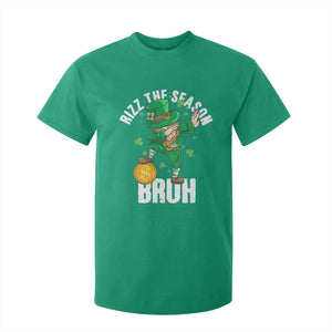 Funny St Patrick's Day Rizz The Season Bruh T Shirt For Kid Leprechaun Shamrock TS11 Irish Green Print Your Wear