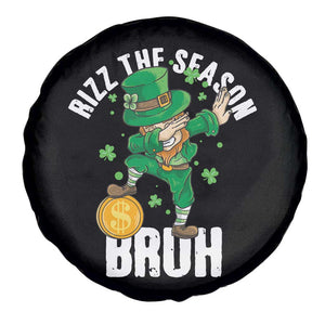 Funny St Patrick's Day Rizz The Season Bruh Spare Tire Cover Leprechaun Shamrock TS11 Print Your Wear