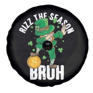 Funny St Patrick's Day Rizz The Season Bruh Spare Tire Cover Leprechaun Shamrock TS11 Print Your Wear