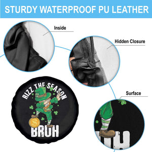 Funny St Patrick's Day Rizz The Season Bruh Spare Tire Cover Leprechaun Shamrock TS11 Print Your Wear