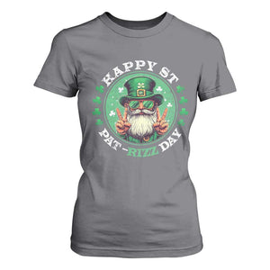 Happy St Pat Rizz Day T Shirt For Women Leprechaun St Patrick's Day Shamrock TS11 Charcoal Print Your Wear