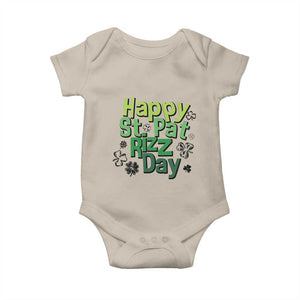 Funny Skibidi St Patrick's Day Baby Onesie Happy St Pat Rizz Day Shamrock TS11 Sand Print Your Wear
