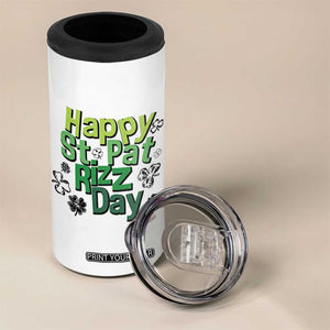 Funny Skibidi St Patrick's Day 4 in 1 Can Cooler Tumbler Happy St Pat Rizz Day Shamrock TS11 Print Your Wear