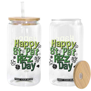 Funny Skibidi St Patrick's Day Glass Can Happy St Pat Rizz Day Shamrock TS11 Print Your Wear