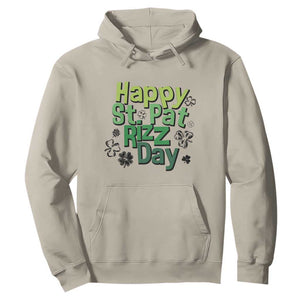 Funny Skibidi St Patrick's Day Hoodie Happy St Pat Rizz Day Shamrock TS11 Sand Print Your Wear