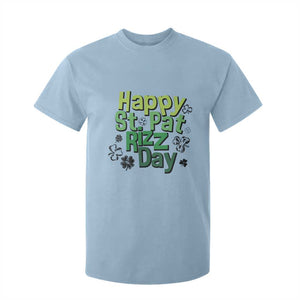 Funny Skibidi St Patrick's Day T Shirt For Kid Happy St Pat Rizz Day Shamrock TS11 Light Blue Print Your Wear