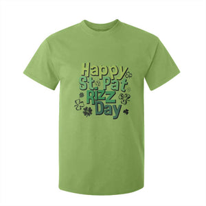 Funny Skibidi St Patrick's Day T Shirt For Kid Happy St Pat Rizz Day Shamrock TS11 Lime Print Your Wear