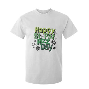 Funny Skibidi St Patrick's Day T Shirt For Kid Happy St Pat Rizz Day Shamrock TS11 White Print Your Wear