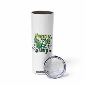 Funny Skibidi St Patrick's Day Skinny Tumbler Happy St Pat Rizz Day Shamrock TS11 Print Your Wear