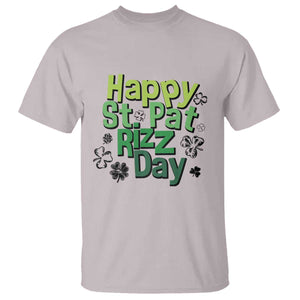 Funny Skibidi St Patrick's Day T Shirt Happy St Pat Rizz Day Shamrock TS11 Ice Gray Print Your Wear