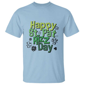 Funny Skibidi St Patrick's Day T Shirt Happy St Pat Rizz Day Shamrock TS11 Light Blue Print Your Wear