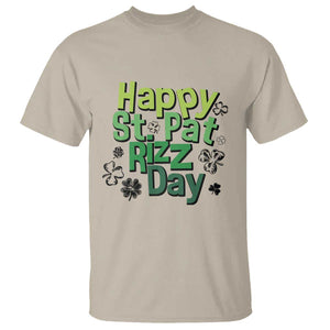 Funny Skibidi St Patrick's Day T Shirt Happy St Pat Rizz Day Shamrock TS11 Sand Print Your Wear