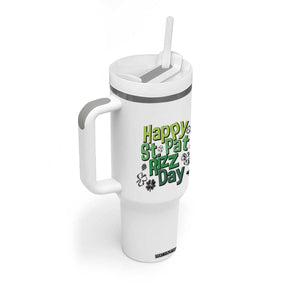 Funny Skibidi St Patrick's Day Tumbler With Handle Happy St Pat Rizz Day Shamrock TS11 Print Your Wear