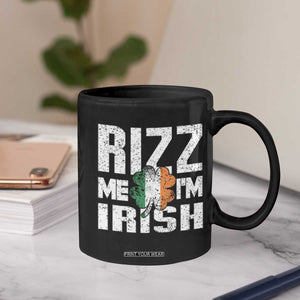 Funny Rizz Me I'm Irish Coffee Mug St Patrick's Day Vintage Ireland Flag TS11 Print Your Wear