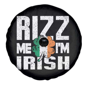 Funny Rizz Me I'm Irish Spare Tire Cover St Patrick's Day Vintage Ireland Flag TS11 Print Your Wear