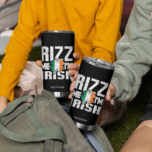 Funny Rizz Me I'm Irish Tumbler Cup St Patrick's Day Vintage Ireland Flag TS11 Print Your Wear