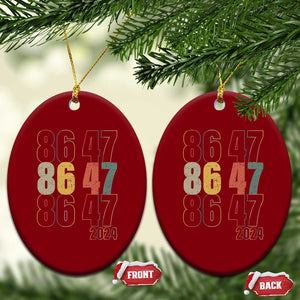 Funny Vintage 80s Style 86 47 2024 Retro Ceramic Ornament TS11 Print Your Wear