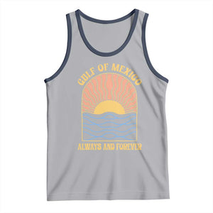 Gulf Of Mexico Always And Forever Tank Top Retro Beach Sunset TS11 Athletic Heather Navy Print Your Wear