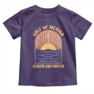 Gulf Of Mexico Always And Forever Toddler T Shirt Retro Beach Sunset TS11 Purple Print Your Wear