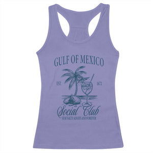 Funny Gulf Of Mexico Social Club Stay Salty Always And Forever Racerback Tank Top Coconut Tree Cocktail TS11 Violet Print Your Wear